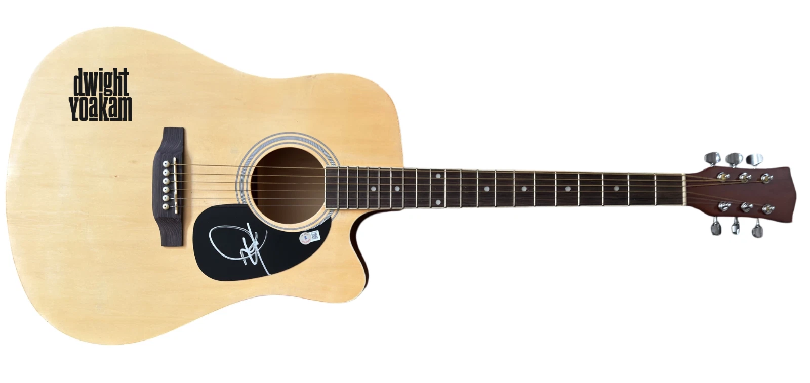 Dwight Yoakam Signed Autograph Full Size Acoustic Guitar Fast As You Beckett COA
