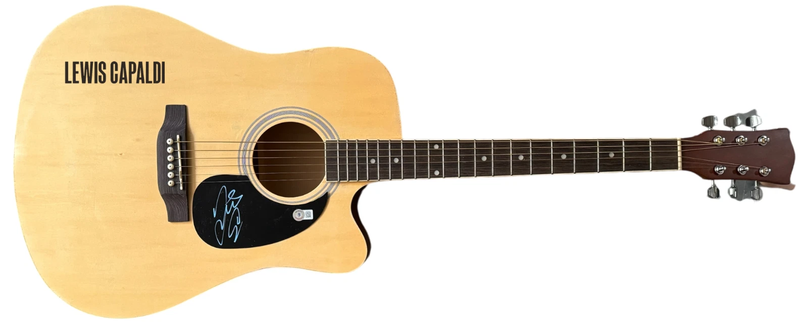 Lewis Capaldi Signed Autograph Full Size Acoustic Guitar Singer Beckett COA
