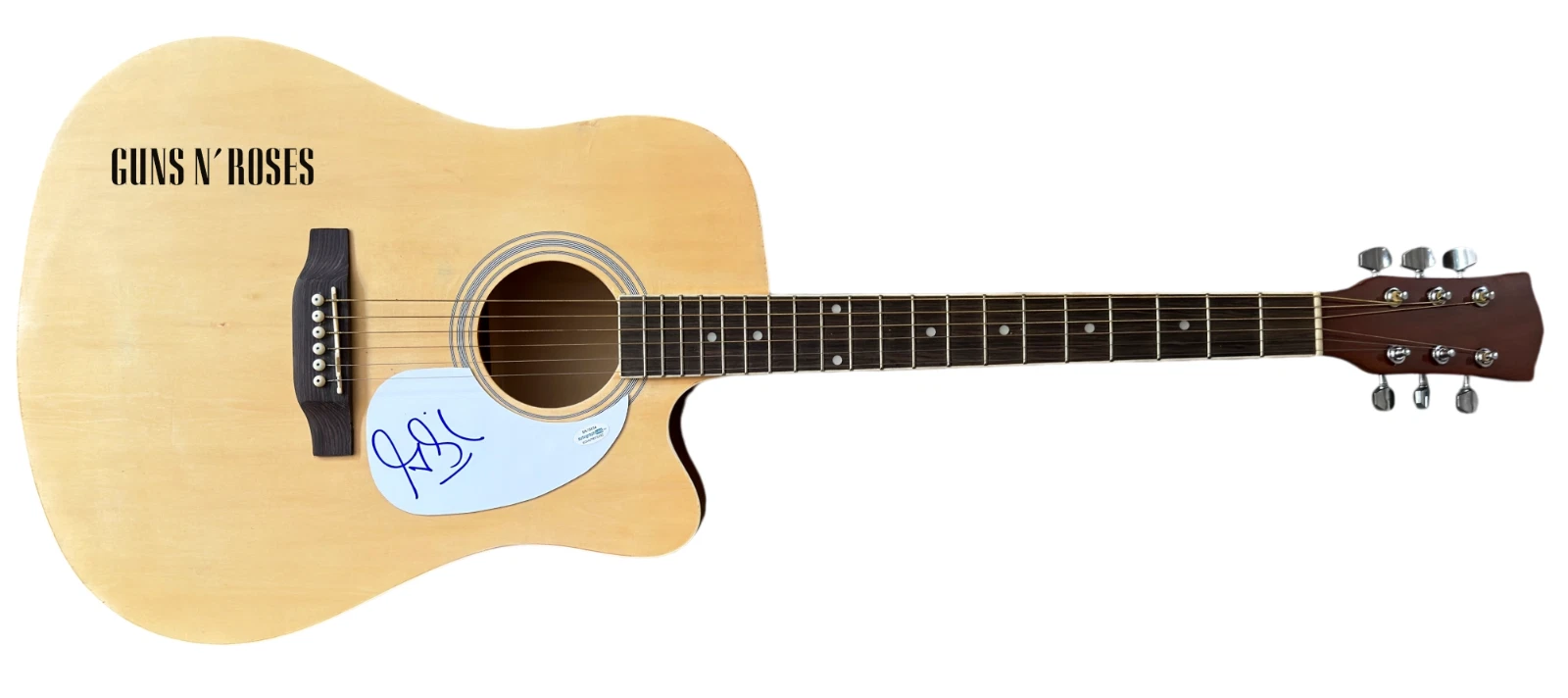 Gilby Clarke GUNS N' ROSES Signed Autograph Full Size Acoustic Guitar ACOA COA
