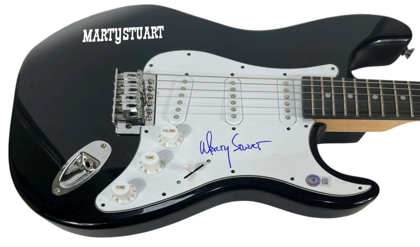 Marty Stuart Signed Autograph Electric Guitar Country Johnny Cash Beckett COA