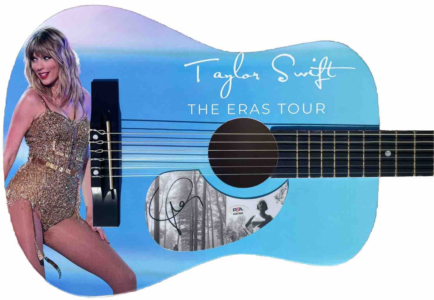 PSA/DNA Taylor Swift Autographed Limited Edition Graphic Acoustic Guitar