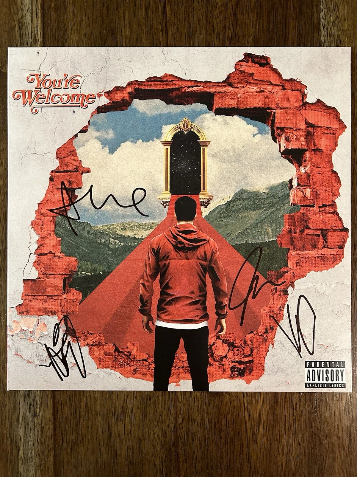 ‘A DAY TO REMEMBER’ SIGNED VINYL ALBUM ‘YOU’RE WELCOME’ JEREMY MCKINNON +3 PROOF COLLECTIBLE MEMORABILIA