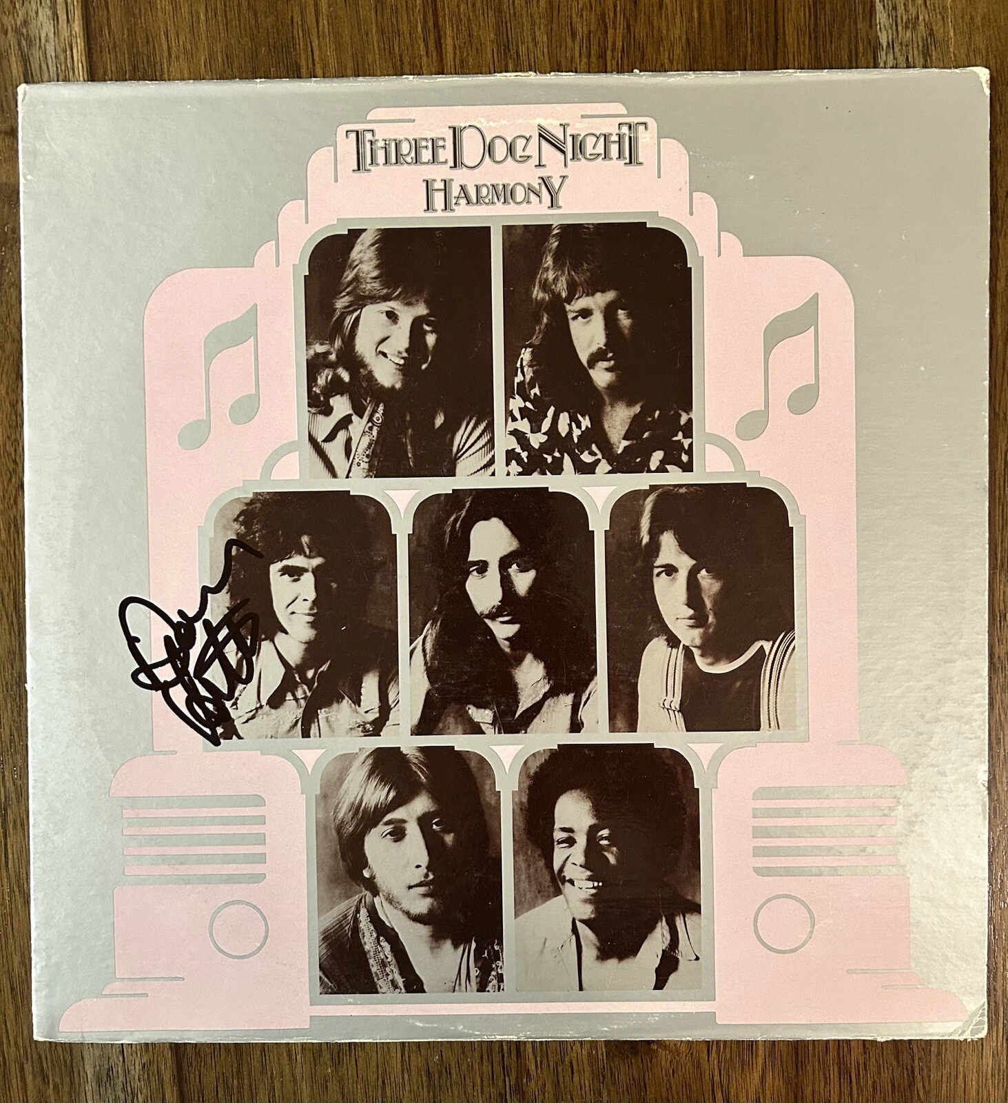 Danny Hutton ‘Three Dog Night’ Signed Vinyl Album ‘Harmony’