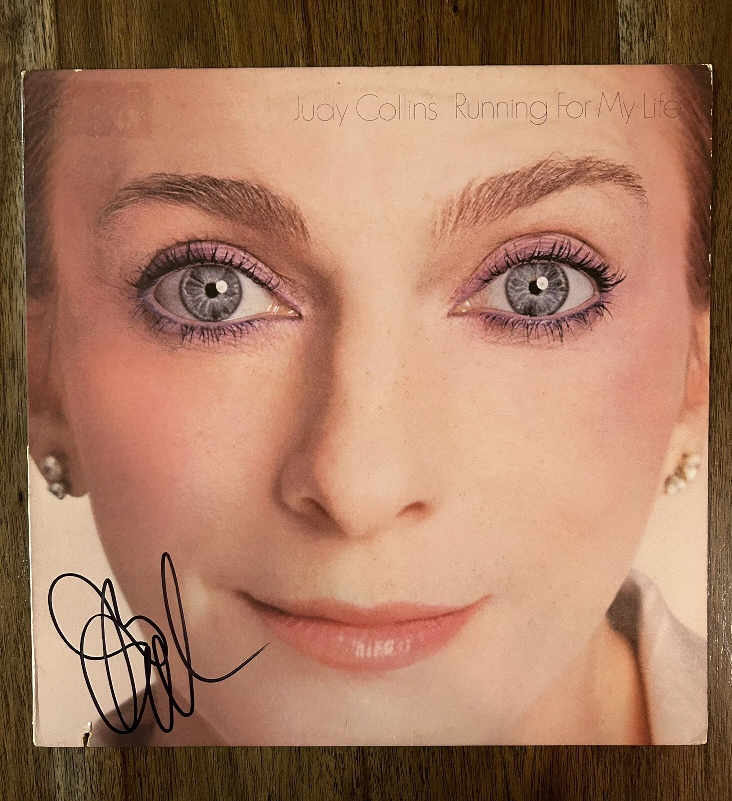 Judy Collins ‘Running For My Life’ Signed Vinyl Album