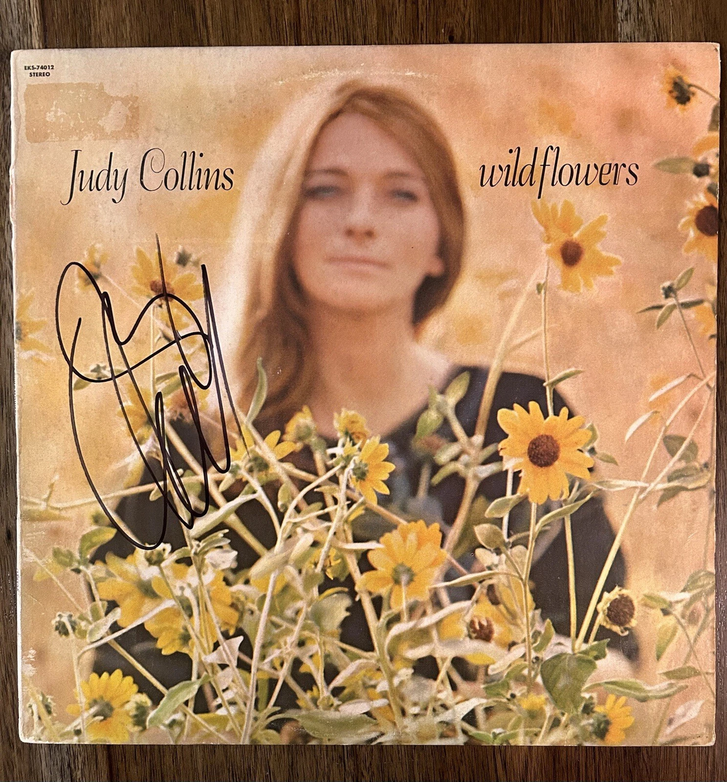 Judy Collins ‘Wildflowers’ Signed Vinyl Album Autograph