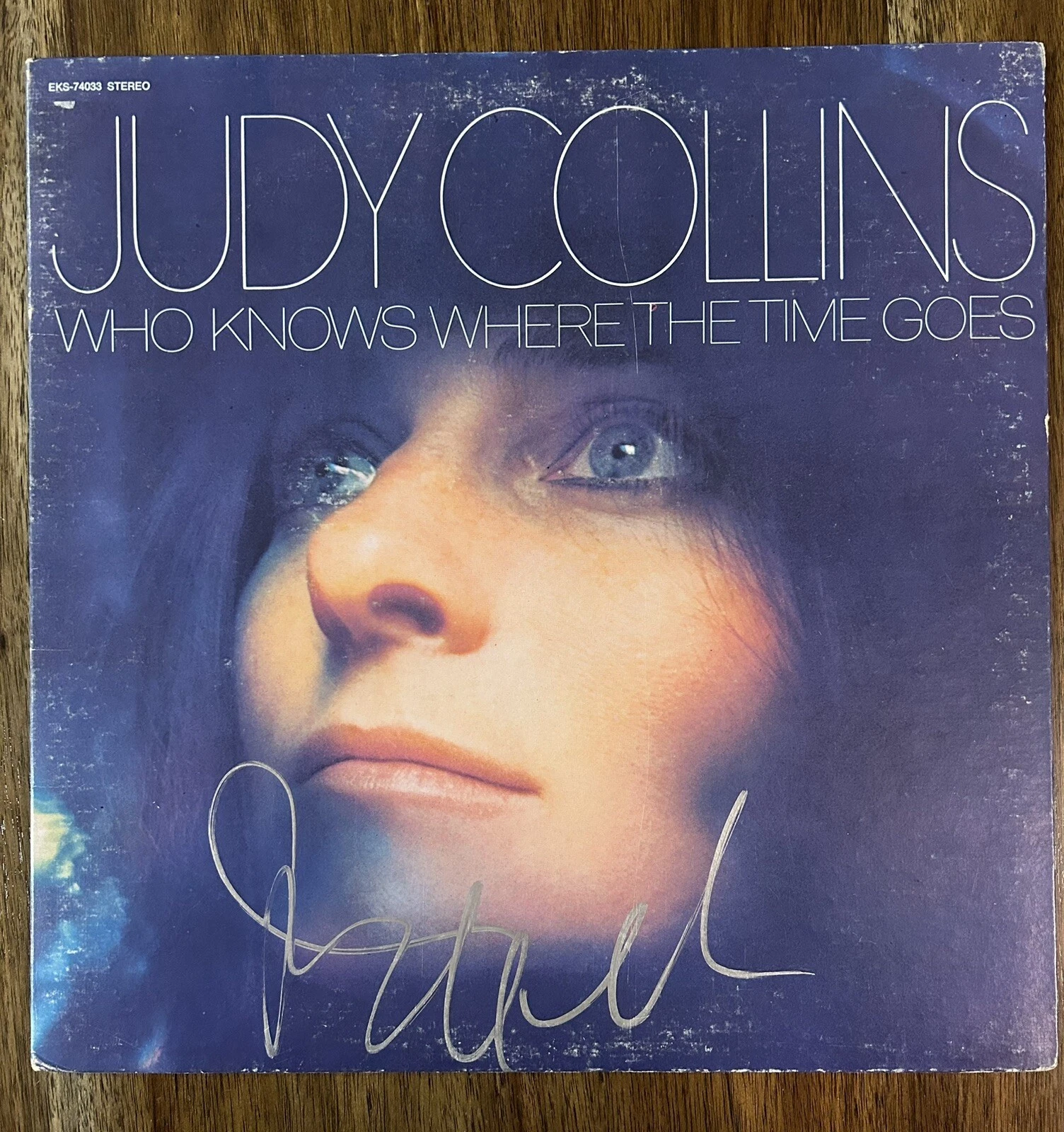Judy Collins ‘Who Knows Where The Time Goes’ Signed Vinyl Album Autograph