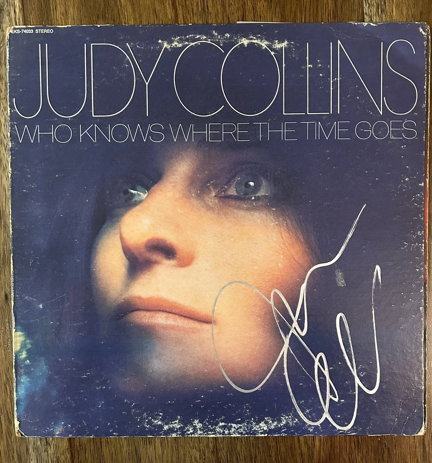 Judy Collins ‘Who Knows Where The Time Goes’ Signed Vinyl Album Autograph