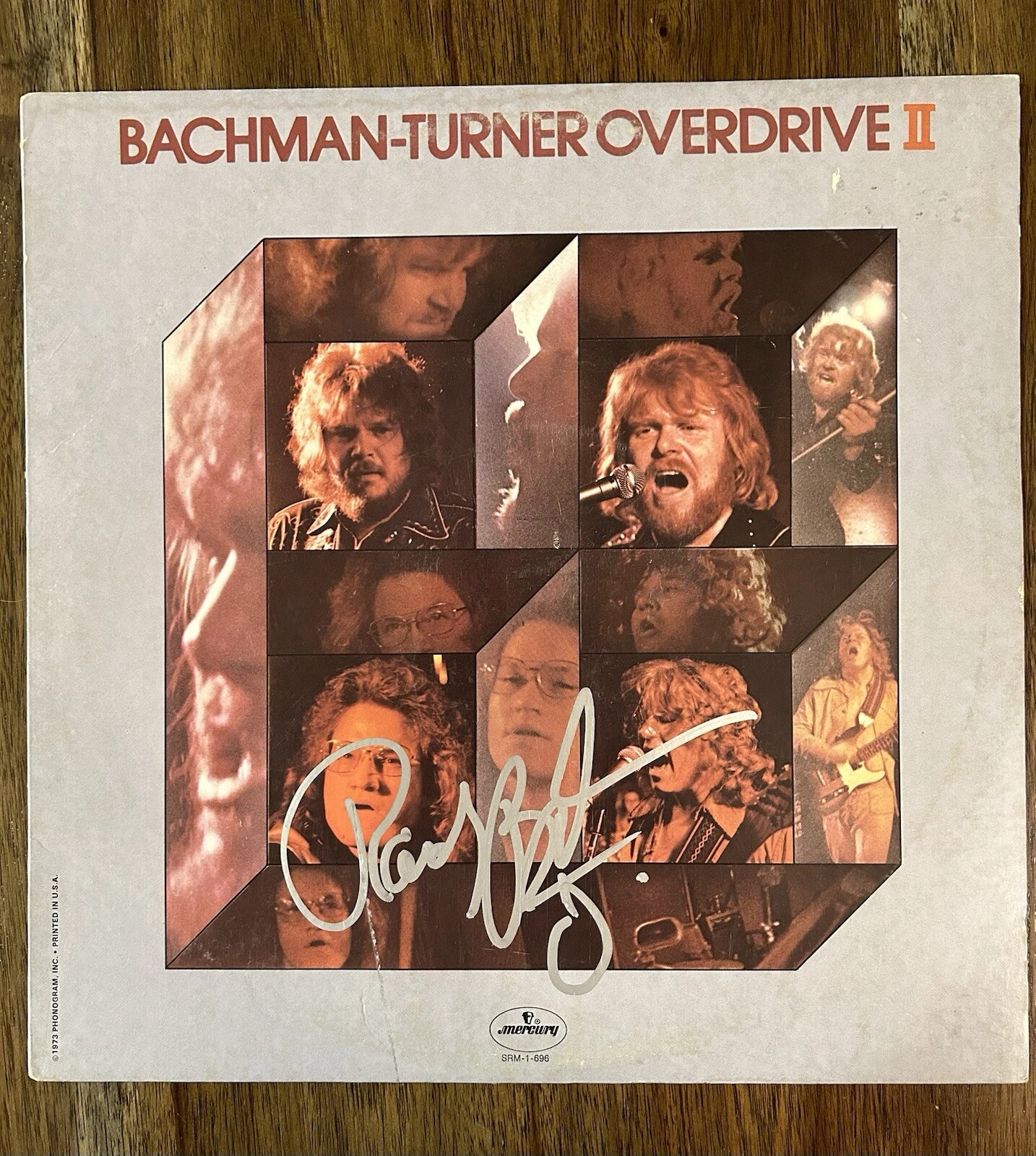 ‘RANDY BACHMAN’ SIGNED VINYL ALBUM ‘BACHMAN-TURNER OVERDRIVE II’ PROOF COLLECTIBLE MEMORABILIA