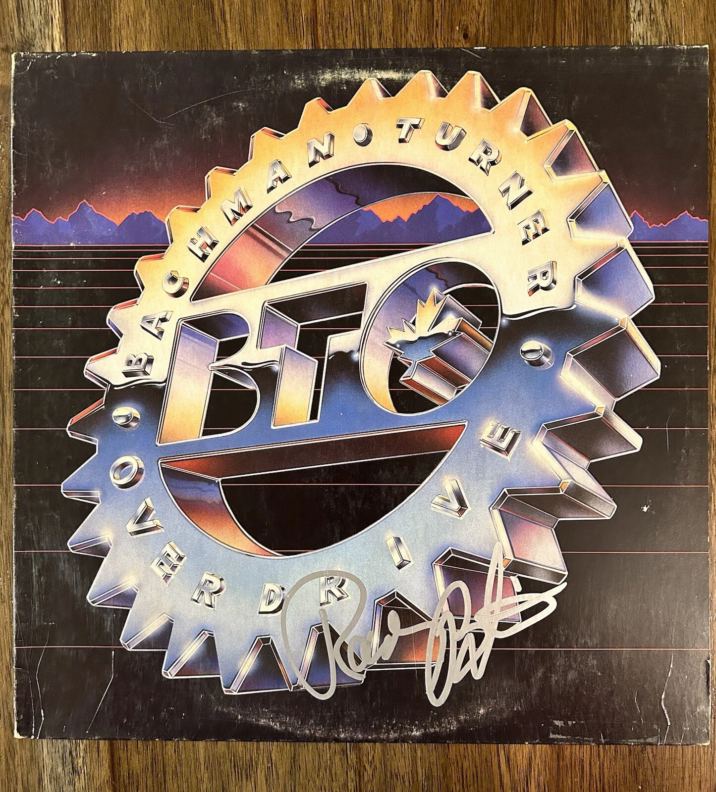 ‘RANDY BACHMAN’ SIGNED VINYL ALBUM ‘BACHMAN-TURNER OVERDRIVE’ PROOF COLLECTIBLE MEMORABILIA