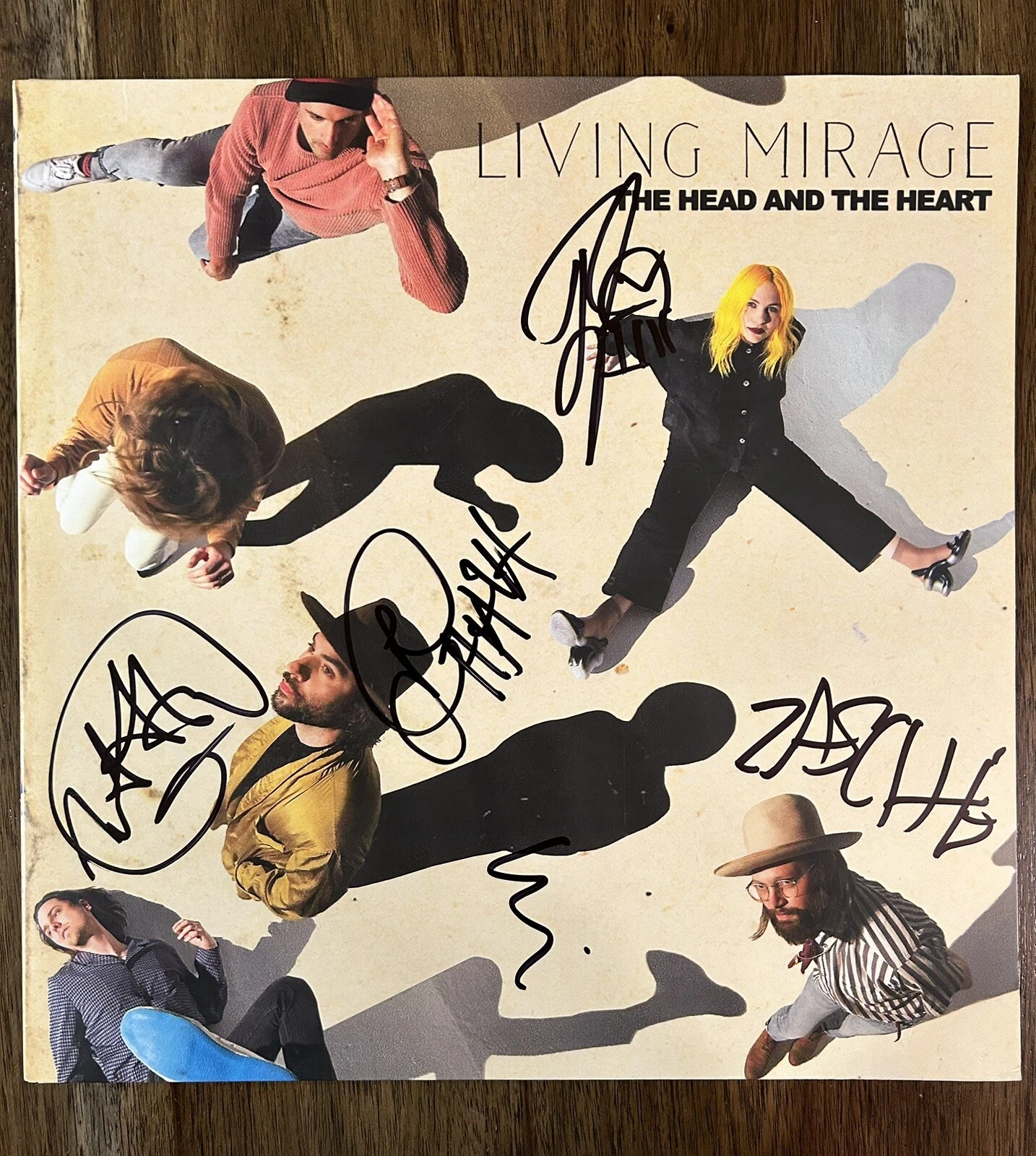 ‘The Head And The Heart’ Band Signed Vinyl Album ‘Living Mirage’