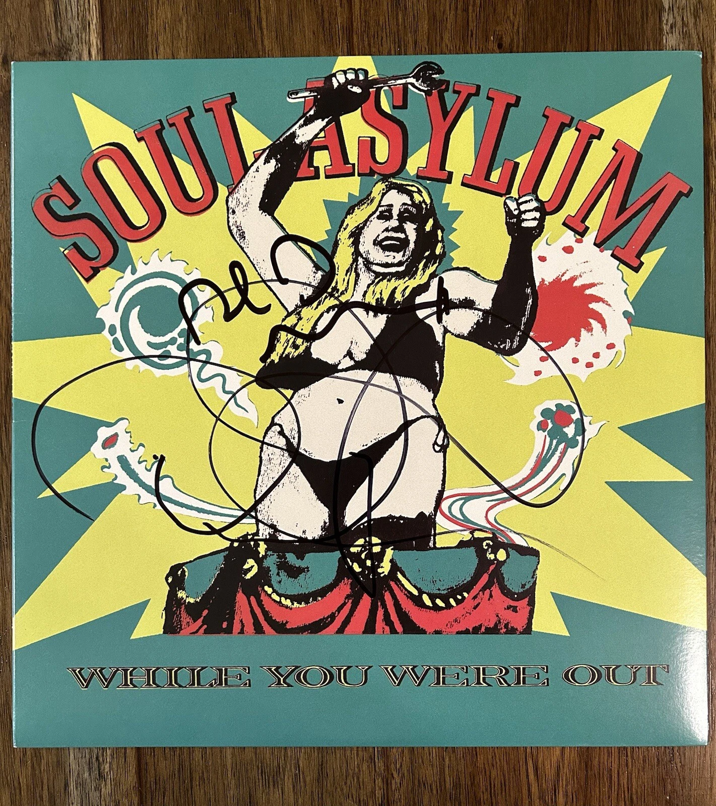 Dave Pirner & Dan Murphy ‘Soul Asylum’ Signed Vinyl ‘While You Were Out’ Album