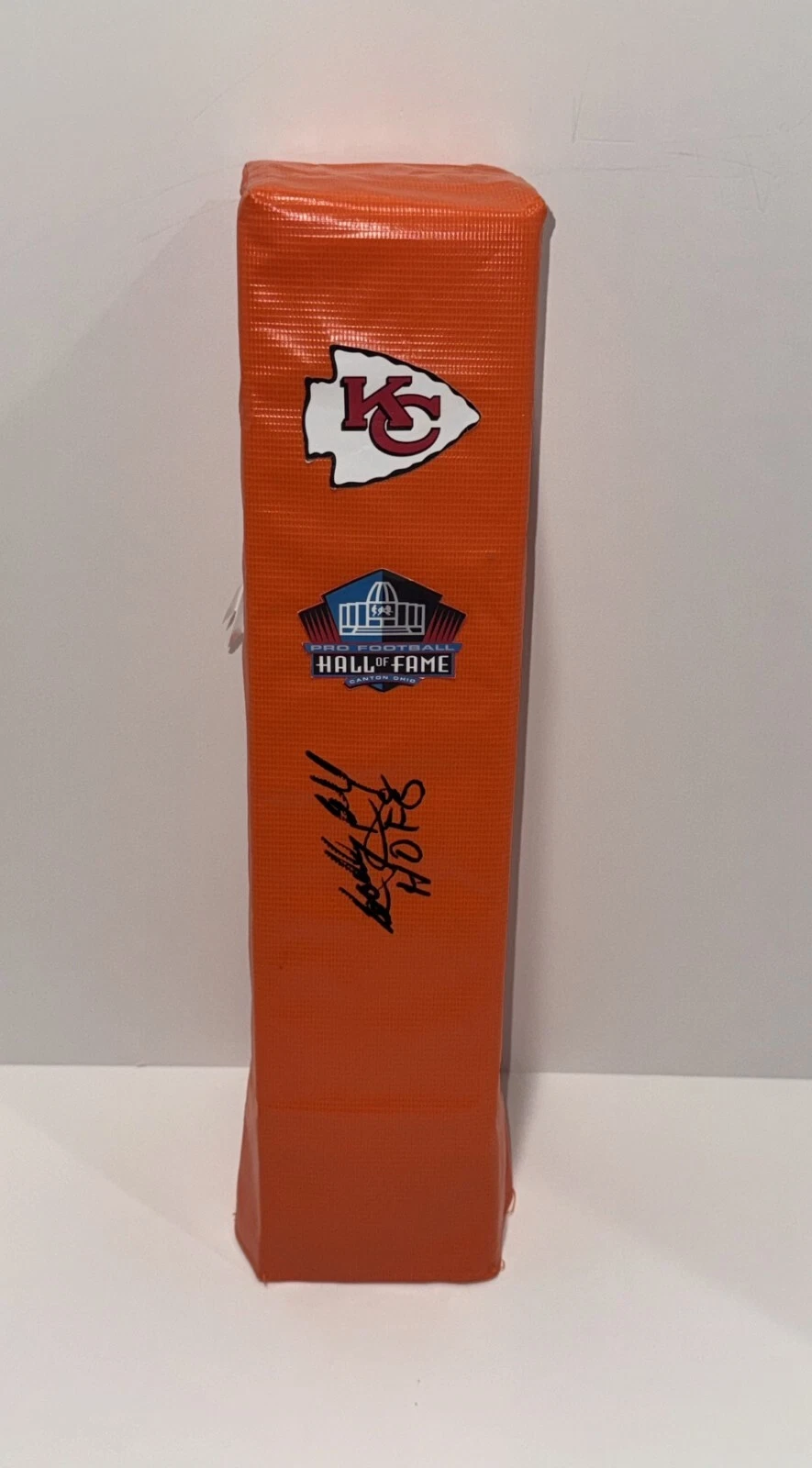 BOBBY BELL SIGNED TOUCHDOWN PYLON KANSAS CITY CHIEFS FOOTBALL HOF