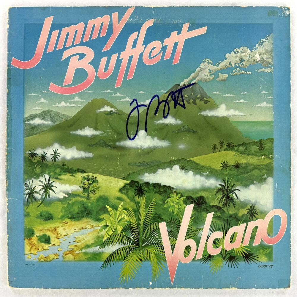 Jimmy Buffett Signed Autograph Album Vinyl Record LP - Volcano w/ JSA COA