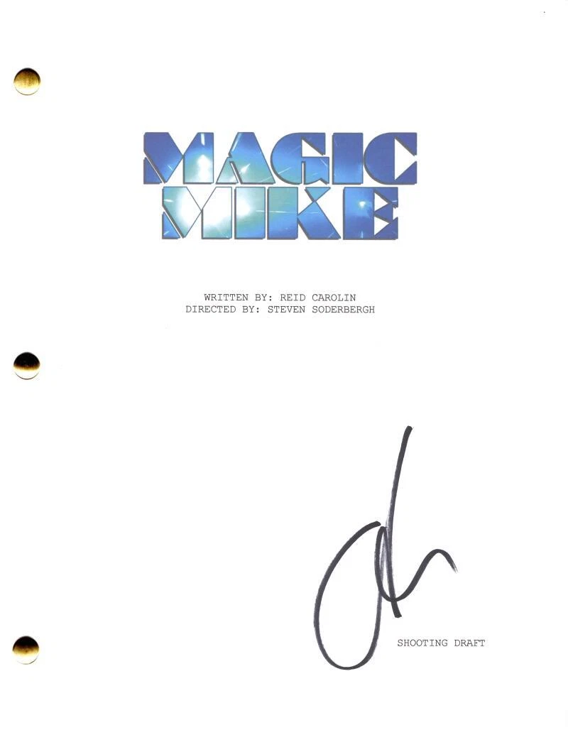 Channing Tatum Signed Autograph Magic Mike Full Movie Script Screenplay