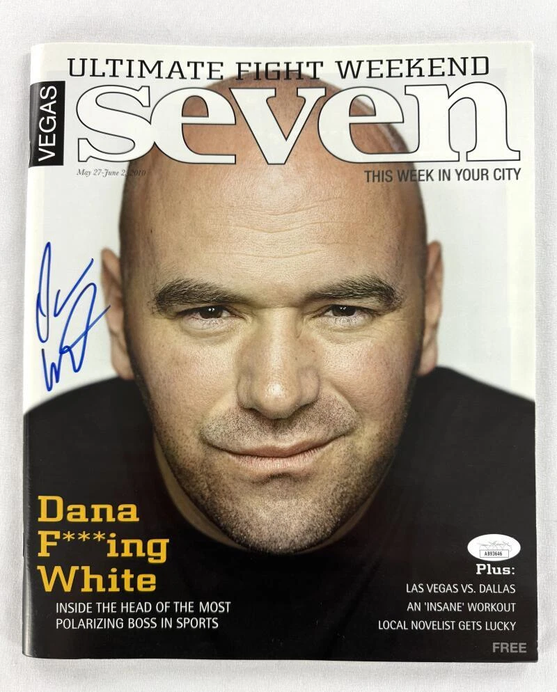 Dana White Signed Autograph Las Vegas Seven Magazine 2010 - UFC CEO w/ JSA COA