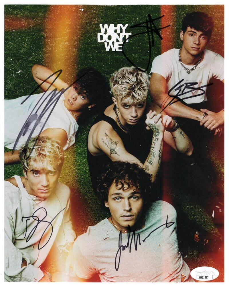 Why Don't We WDW Full Band Complete Signed Autograph 8x10 Photo w/ JSA COA