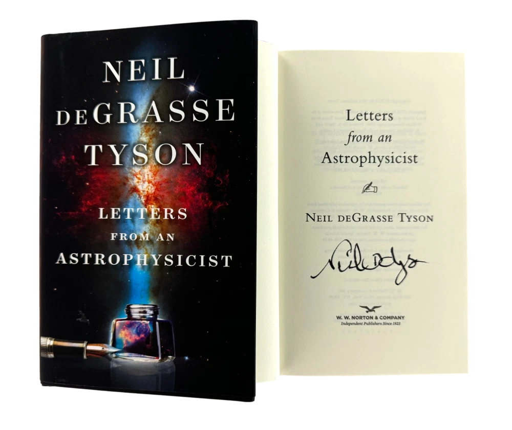 NEIL DEGRASSE TYSON SIGNED AUTOGRAPH LETTERS FROM AN ASTROPHYSICIST BOOK * COLLECTIBLE MEMORABILIA