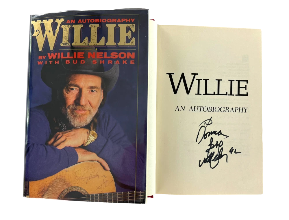 WILLIE NELSON SIGNED AUTOGRAPH AUTOBIOGRAPHY BOOK – MUSIC ICON W/ PSA COA COLLECTIBLE MEMORABILIA