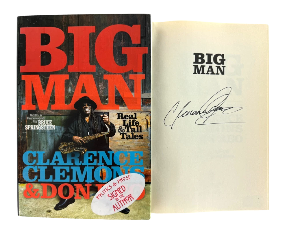 Clarence Clemons Signed Autograph Big Man Book - Bruce Springsteen Band Beckett