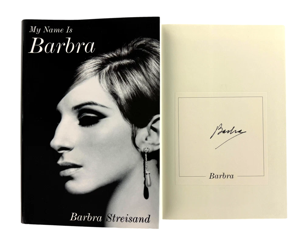 Barbra Streisand Signed Autograph My Name is Barbra Book - w/ Beckett COA