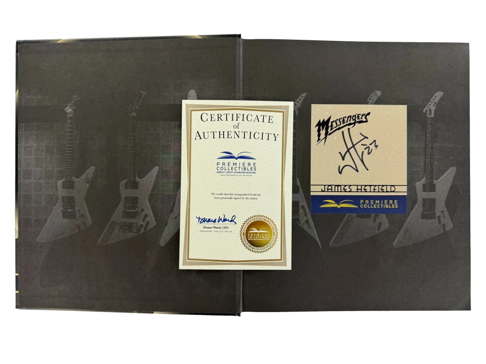 James Hetfield Metallica Signed Autograph Messengers Book - Kill 'Em All Beckett