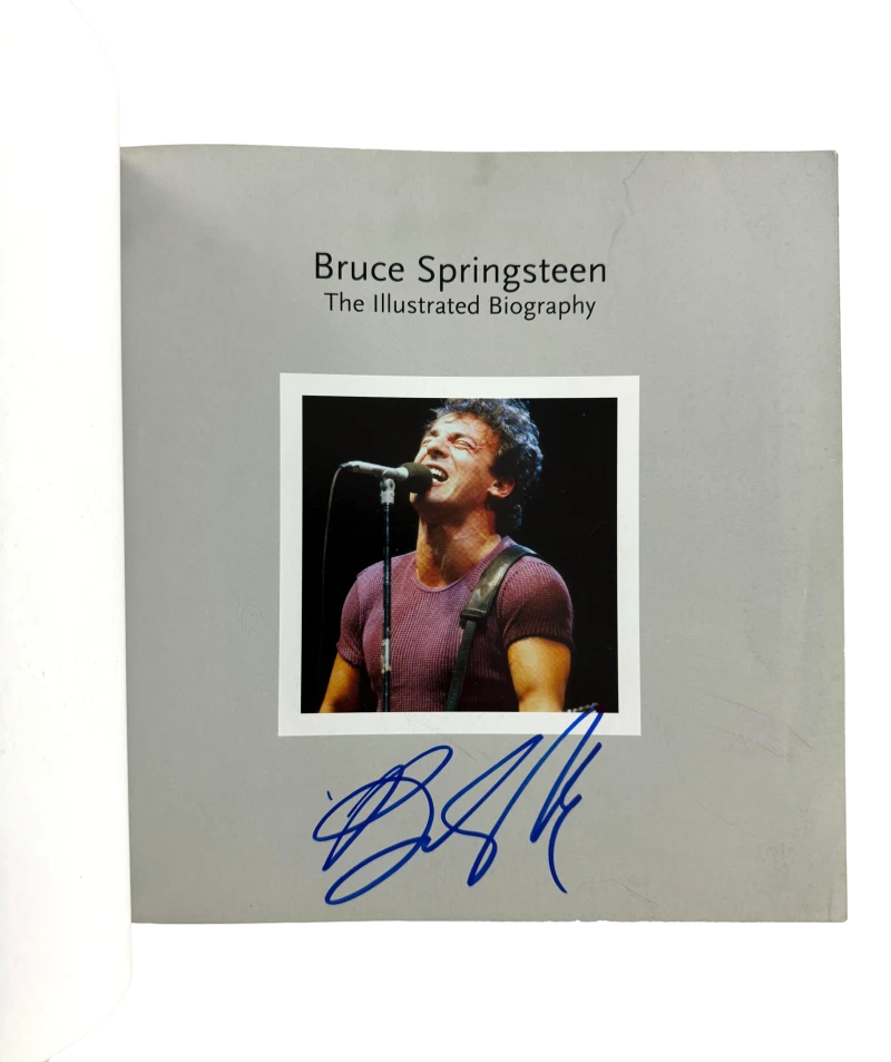 Bruce Springsteen Signed Autograph Book - Born in the USA Nebraska Beckett COA