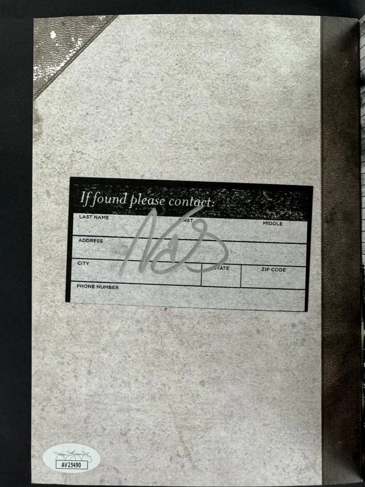 Nas Signed Autograph Notebook Book - Illmatic Legendary Rapper w/ JSA COA