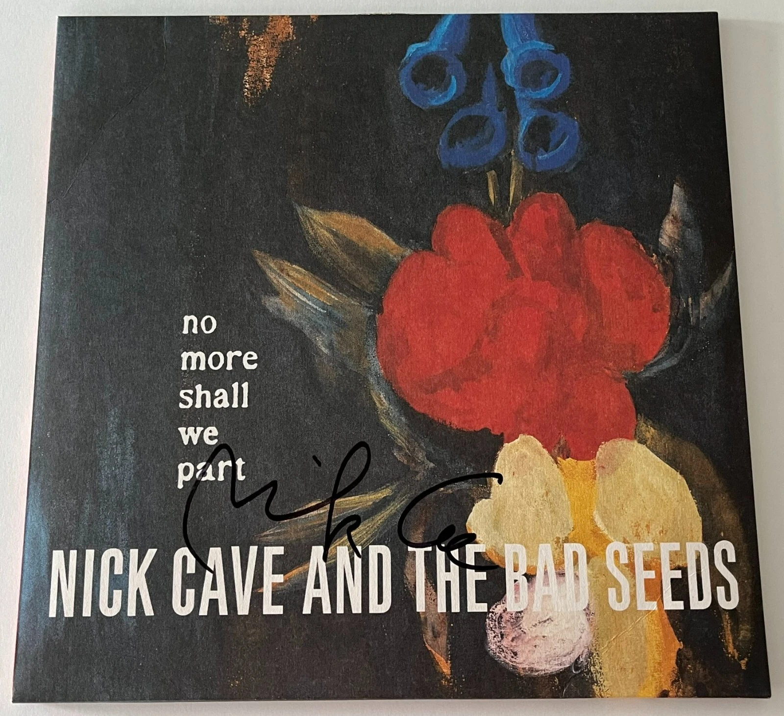 NICK CAVE AND THE BAD SEEDS SIGNED NO MORE SHALL WE PART VINYL ALBUM BECKETT COA