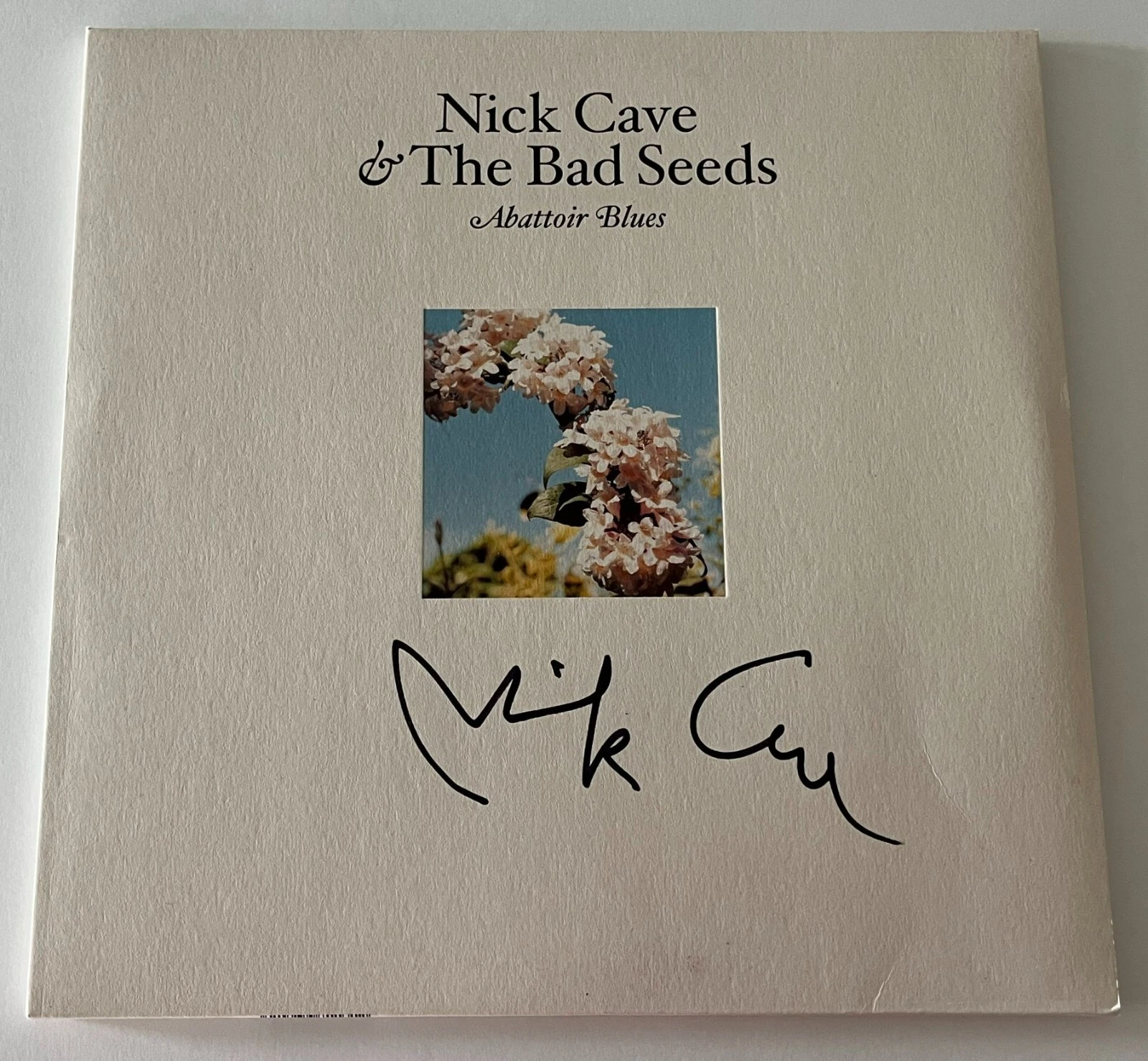 NICK CAVE AND THE BAD SEEDS SIGNED ABATTOIR BLUES VINYL ALBUM & BECKETT COA