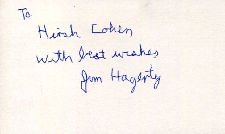 James Hagerty White House Press Secretary Dwight D. Eisenhower Signed Autograph