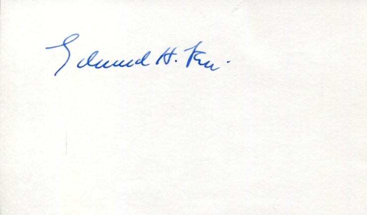Edward H. Levi US Attorney General University of Chicago Law Signed Autograph