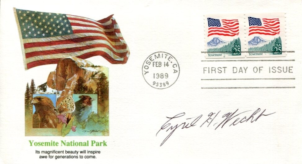 CYRIL WECHT FORENSIC PATHOLOGIST JFK ASSASSINATION CORONER SIGNED AUTOGRAPH FDC COLLECTIBLE MEMORABILIA