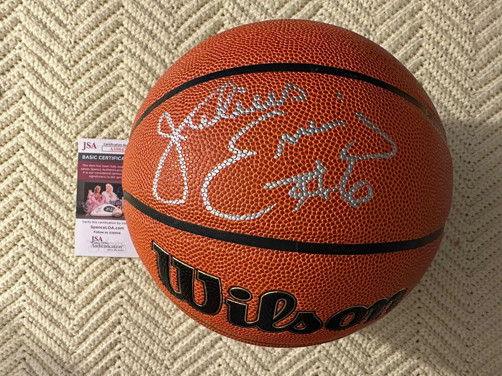 Julius Erving Signed NBA Basketball JSA COA Authentication Autographed Dr J HOF