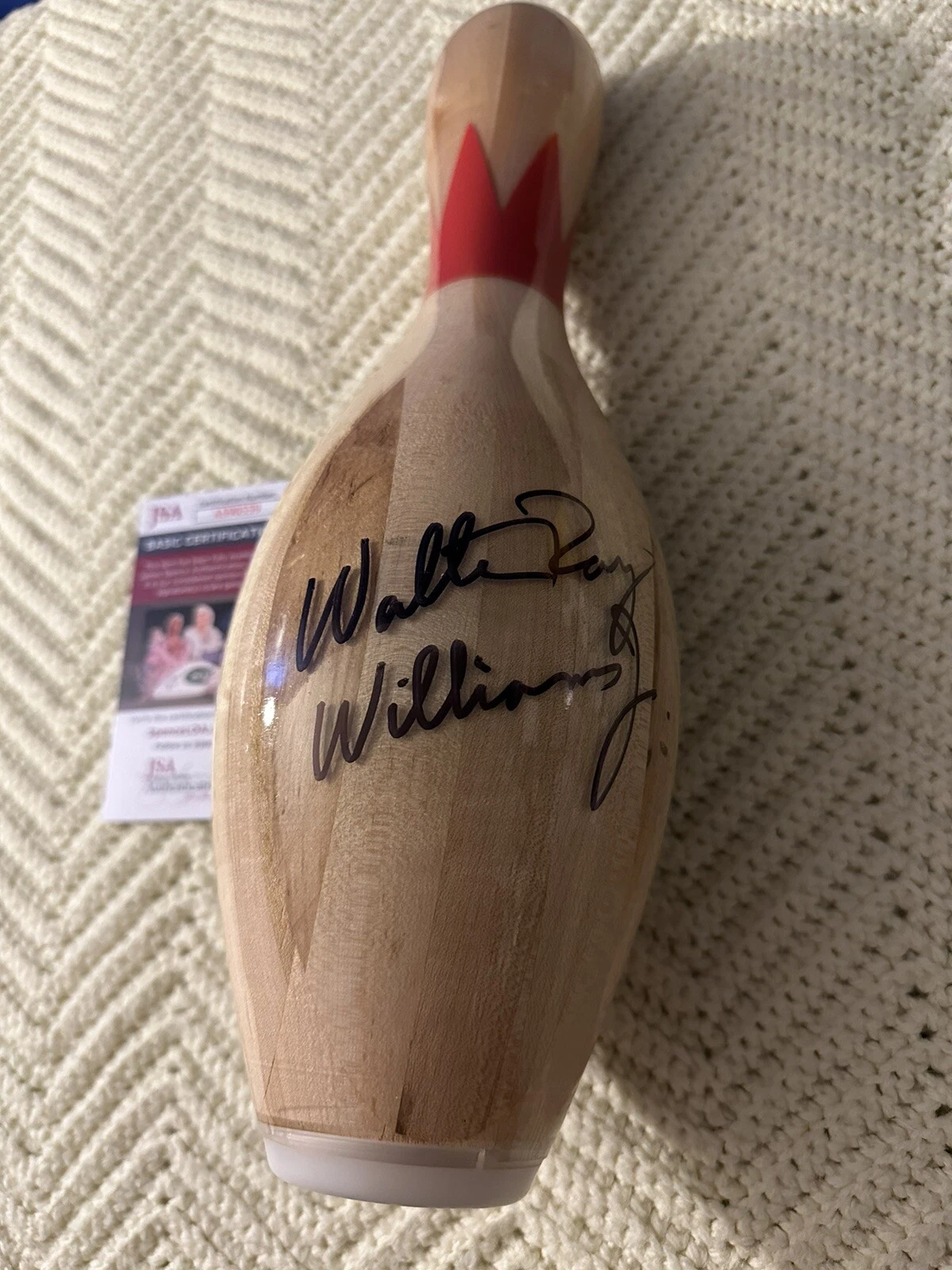 Walter Ray Williams Jr PBA Signed Unused Bowling Pin JSA Authentication COA