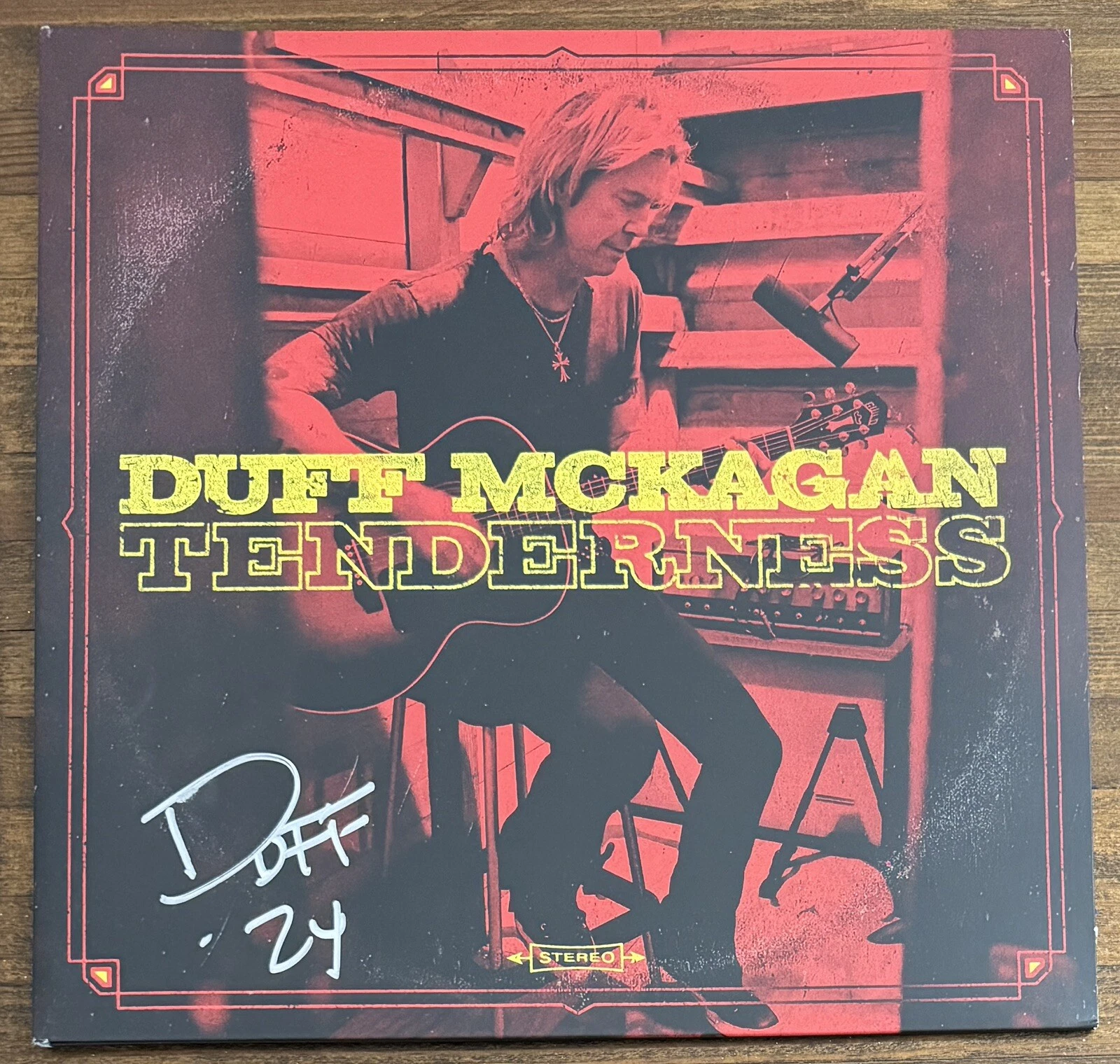Duff McKagan Guns And Roses SIGNED Tenderness Vinyl LP Autographed PSA DNA COA