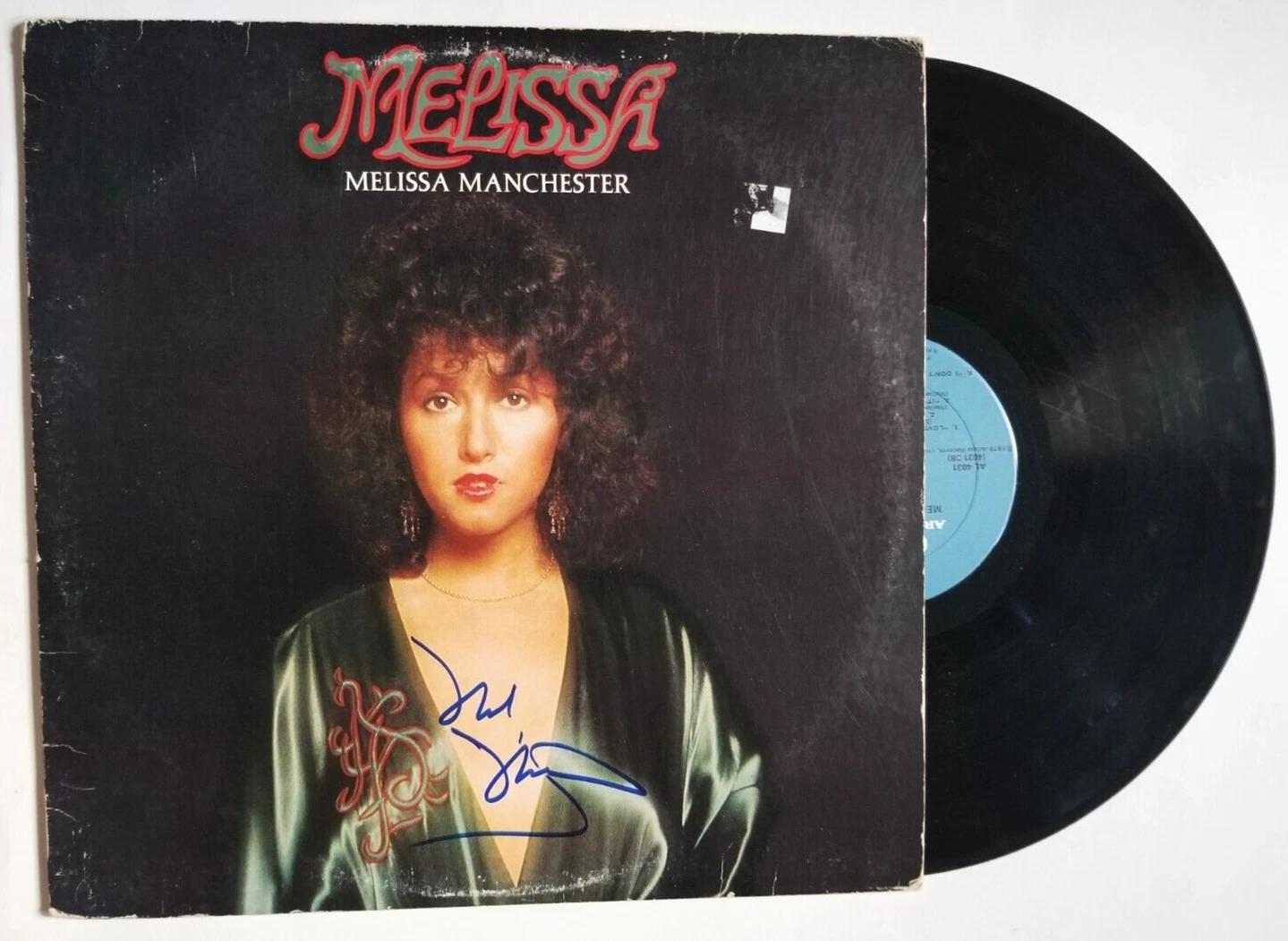 Melissa Manchester REAL hand SIGNED Melissa Vinyl Record #1 COA Autographed