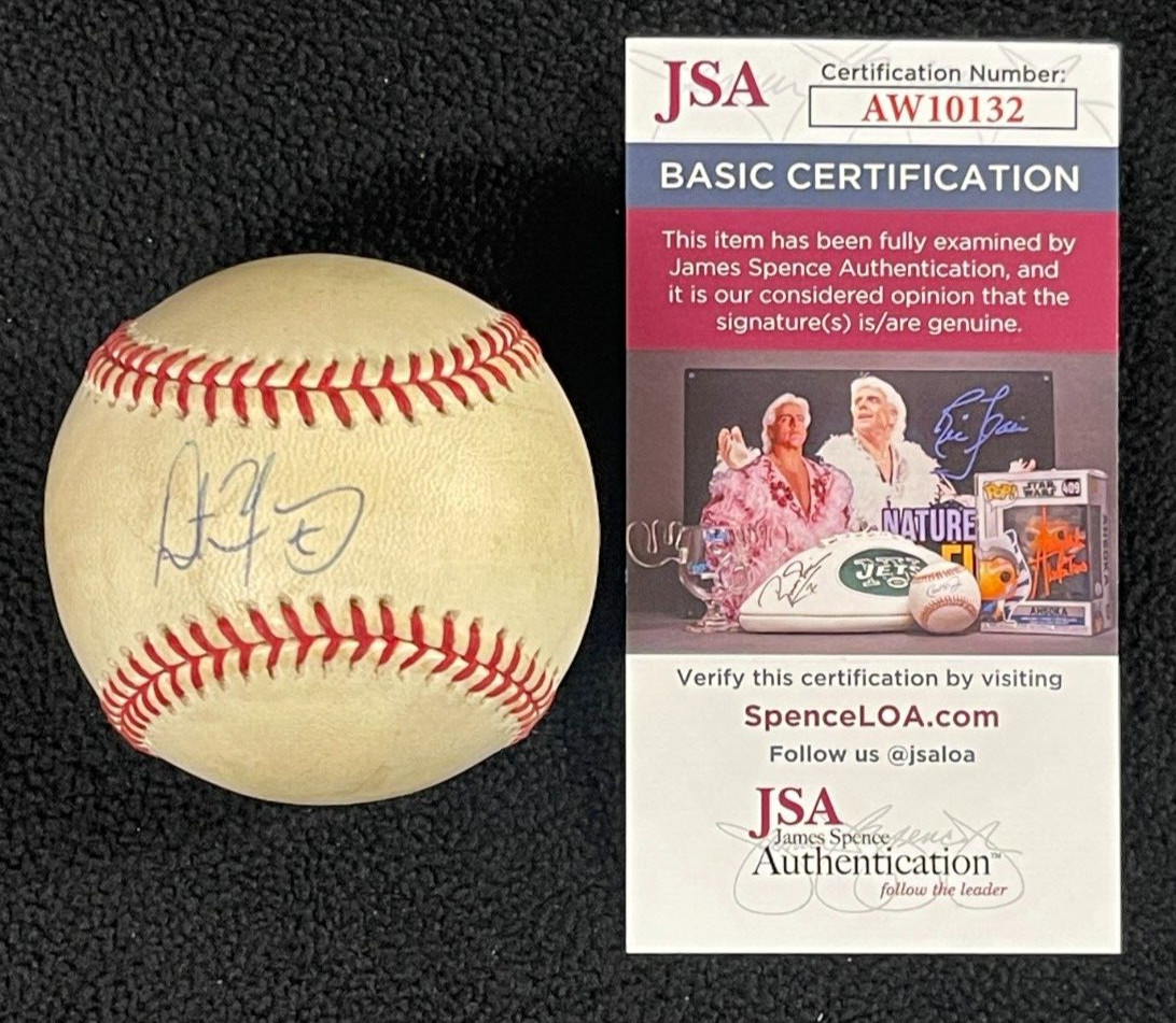 Dmitri Young Signed Cincinnati Reds ONL Baseball JSA COA