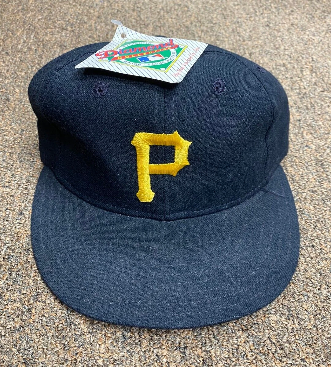 VINTAGE MLB PITTSBURGH PIRATES TEAM LOGO COLLECTIBLE NEW ERA HAT SZ 6 5/8 L@@K