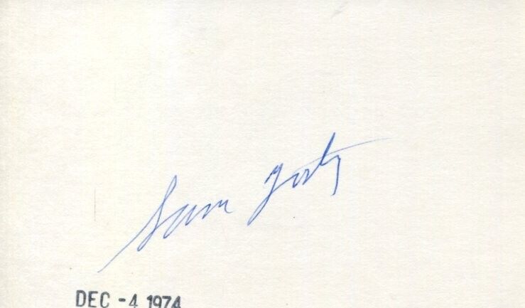 Sam Yorty Mayor of Los Angeles California US Representatives Signed Autograph