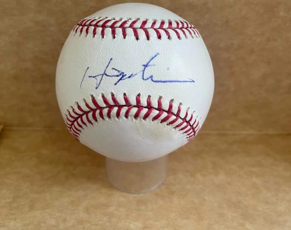 HIDEKI MATSUI NY YANKEES SIGNED AUTOGRAPHED M.L. BASEBALL BECKETT AUTH