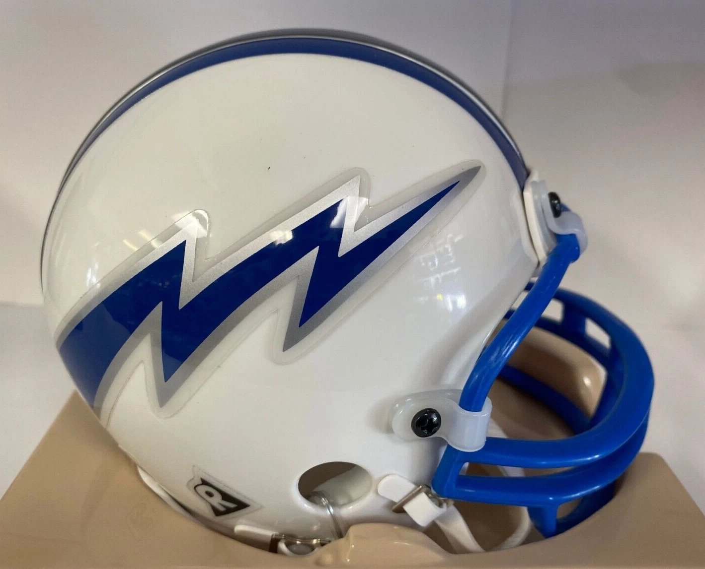 NCAA FOOTBALL AIR FORCE ACADEMY TEAM LOGO MINI HELMET UNSIGNED
