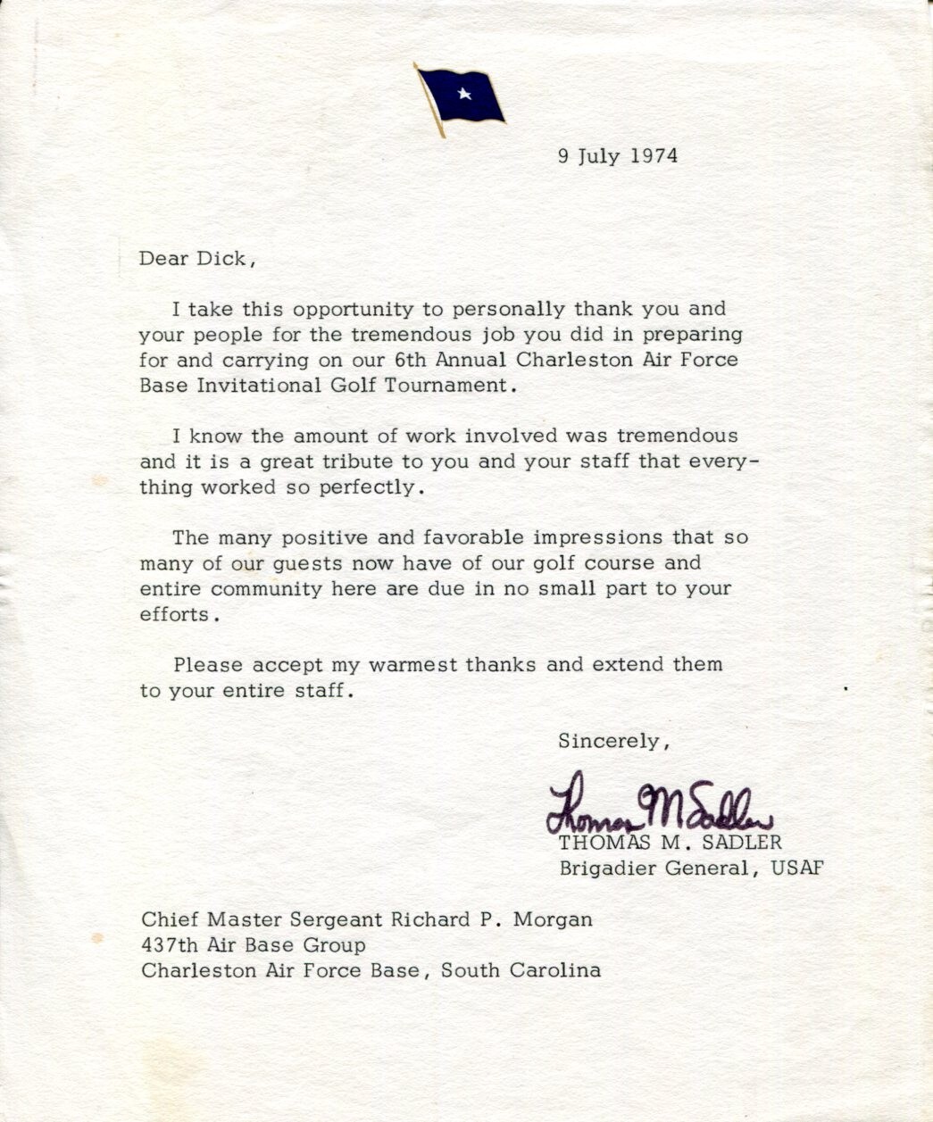 Major General Thomas M. Sadler 21st Air Force Commander 400 Mis Signed Autograph