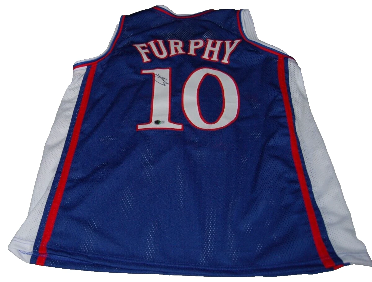 JOHNNY FURPHY signed (KANSAS JAYHAWKS) custom Basketball jersey BECKETT BN71242