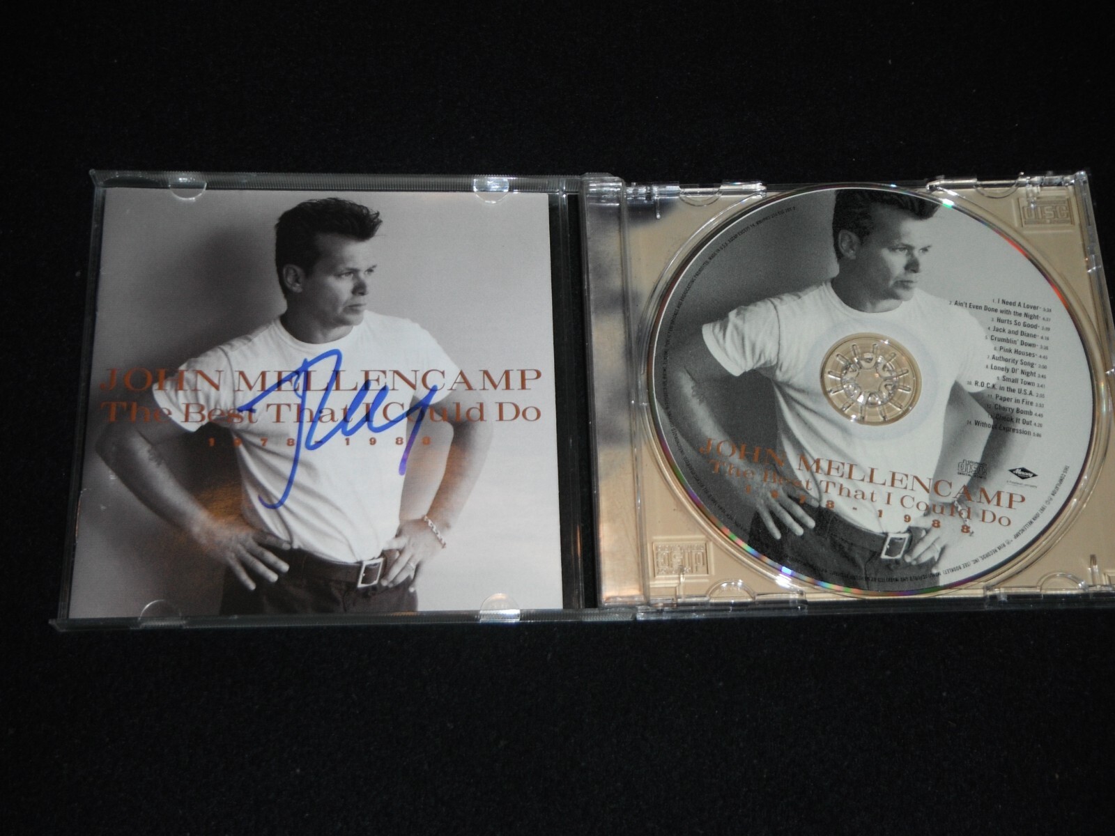 JOHN MELLENCAMP SIGNED THE BEST THAT I COULD DO CD COVER