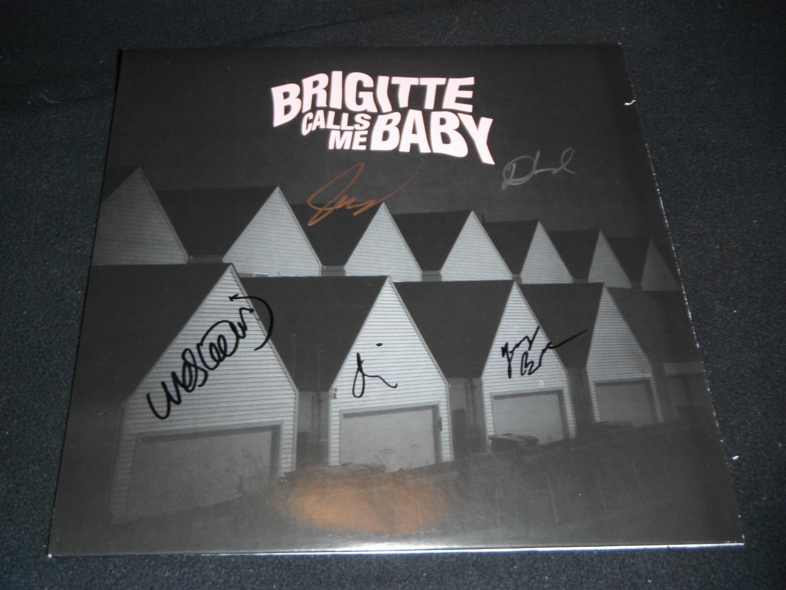 BRIGITTE CALLS ME BABY SIGNED THIS HOUSE IS MADE OF CORNERS ALBUM