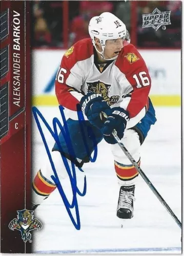 ALEXSANDER BARKOV SIGNED 2015-16 UPPER DECK HOCKEY CARD #334 FLORIDA PANTHERS COLLECTIBLE MEMORABILIA