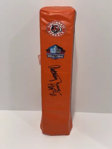 ANTHONY MUNOZ SIGNED TOUCHDOWN PYLON CINCINNATI BENGALS FOOTBALL HOF COLLECTIBLE MEMORABILIA