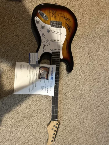 BAD WOLVES SIGNED AUTOGRAPH 38” ELECTRIC GUITAR ACOA LOA COYLE ETC