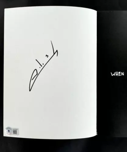 BILLIE EILISH SIGNED AUTOGRAPH BOOK – WHEN WE FALL ASLEEP BOOK NOTEBOOK BECKETT COLLECTIBLE MEMORABILIA