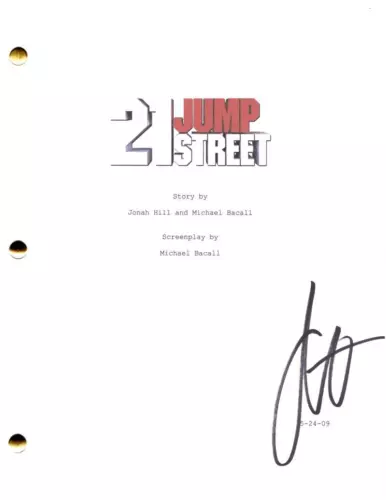 CHANNING TATUM SIGNED AUTOGRAPH 21 JUMP STREET FULL MOVIE SCRIPT SCREENPLAY COLLECTIBLE MEMORABILIA